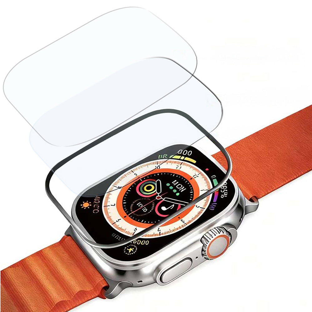 Watch Ultra 49mm Mohseven iWatch Serisi Safir Akıllı Saat Temperli Cam Ekran Koruyucu
