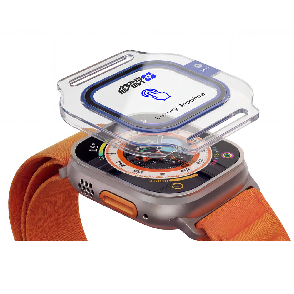 Watch Ultra 49mm Mohseven iWatch Serisi Safir Akıllı Saat Temperli Cam Ekran Koruyucu