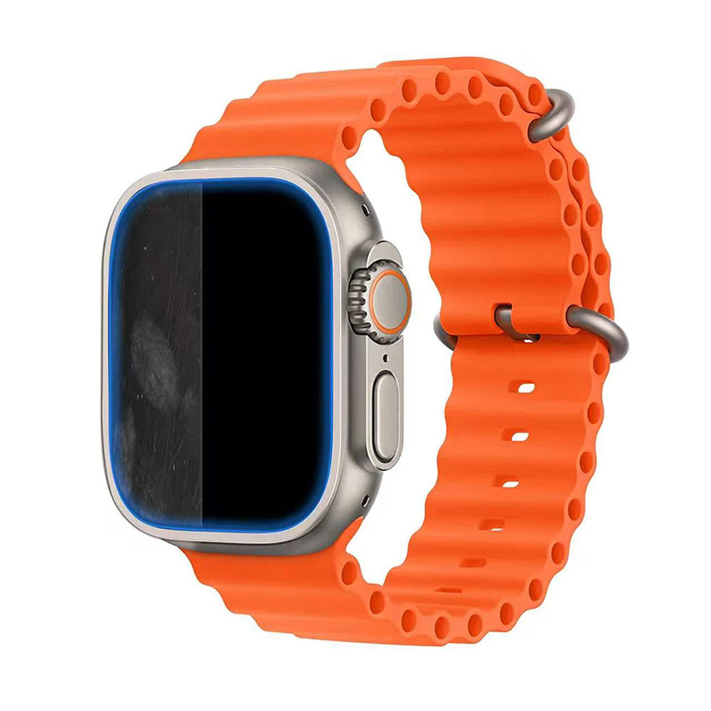 Watch Ultra 49mm Mohseven iWatch Serisi Safir Akıllı Saat Temperli Cam Ekran Koruyucu