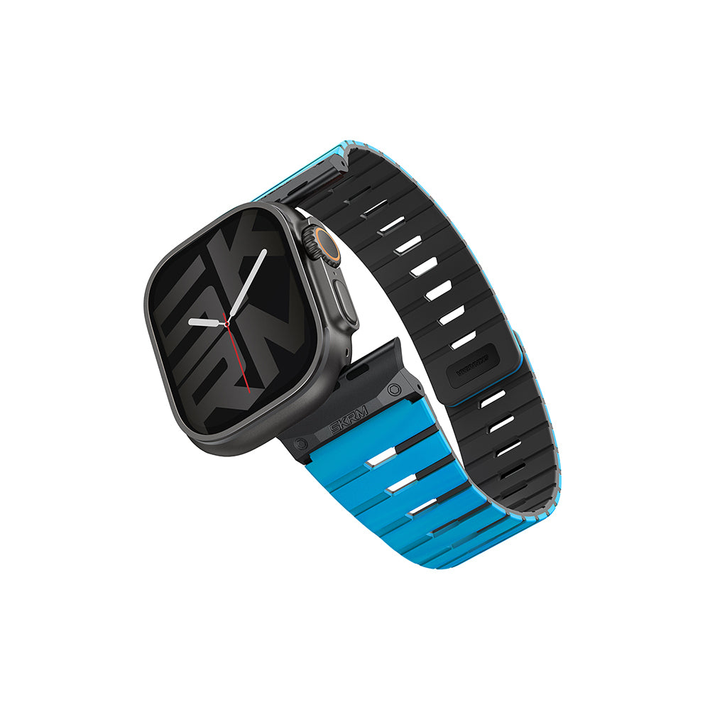Watch Ultra 49mm Skinarma Gemini Serisi TPU Magnetik Silikon Kordon