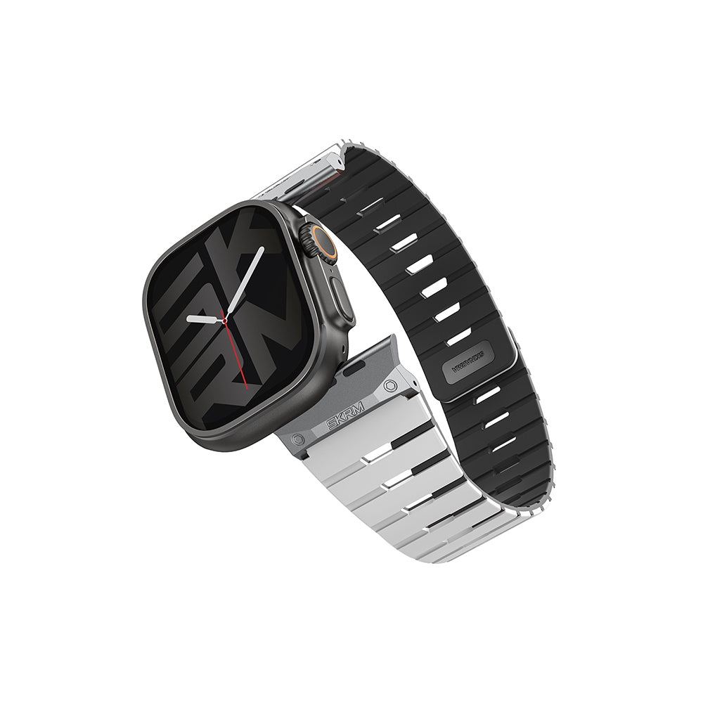 Watch Ultra 49mm Skinarma Gemini Serisi TPU Magnetik Silikon Kordon
