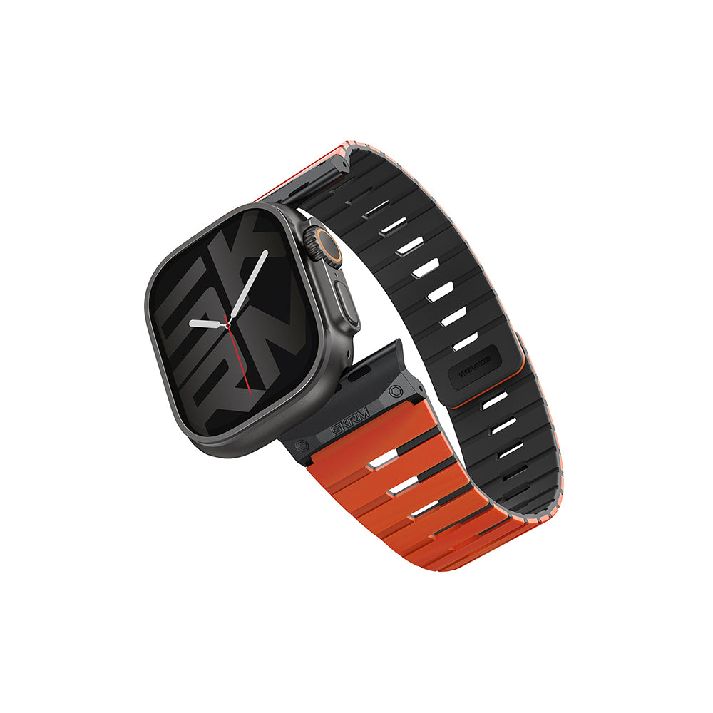 Watch Ultra 49mm Skinarma Gemini Serisi TPU Magnetik Silikon Kordon