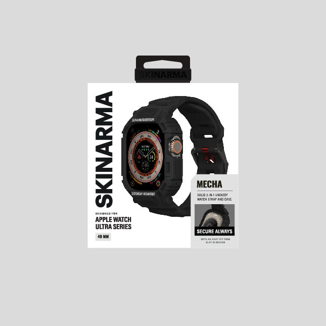 Watch Ultra 49mm Skinarma Mecha 2in1 TPU Kasa Koruyucu + Silikon Kordon