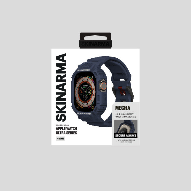 Watch Ultra 49mm Skinarma Mecha 2in1 TPU Kasa Koruyucu + Silikon Kordon