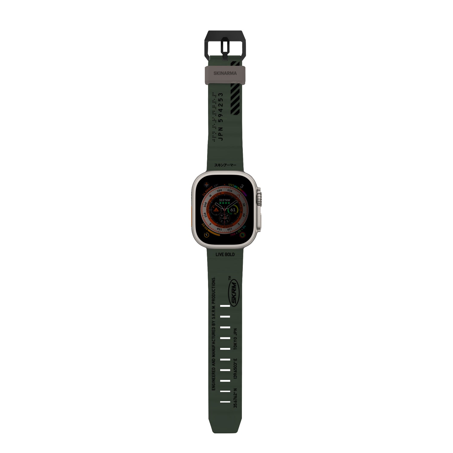 Watch Ultra 49mm SkinArma Shokku Silikon Kordon