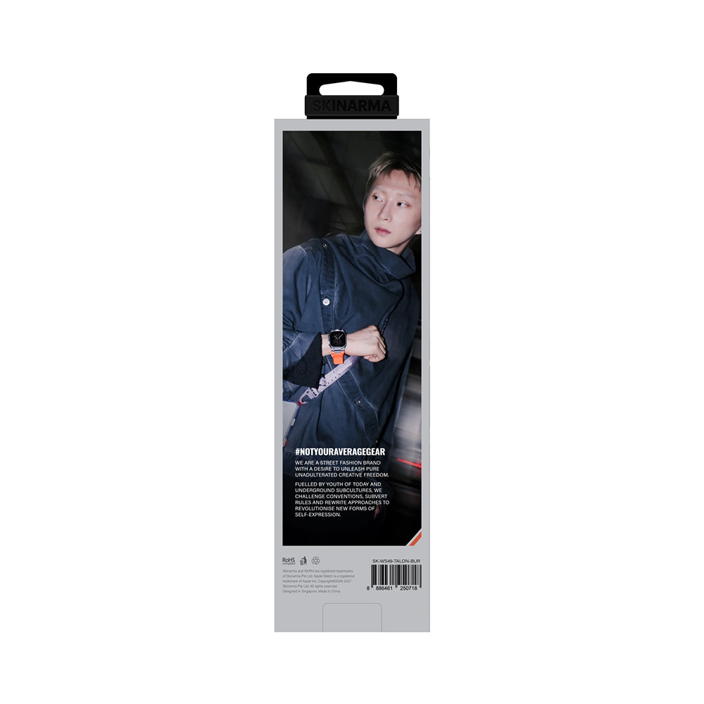 Watch Ultra 49mm SkinArma Talon Serisi Suya Dayanıklı Silikon Kordon