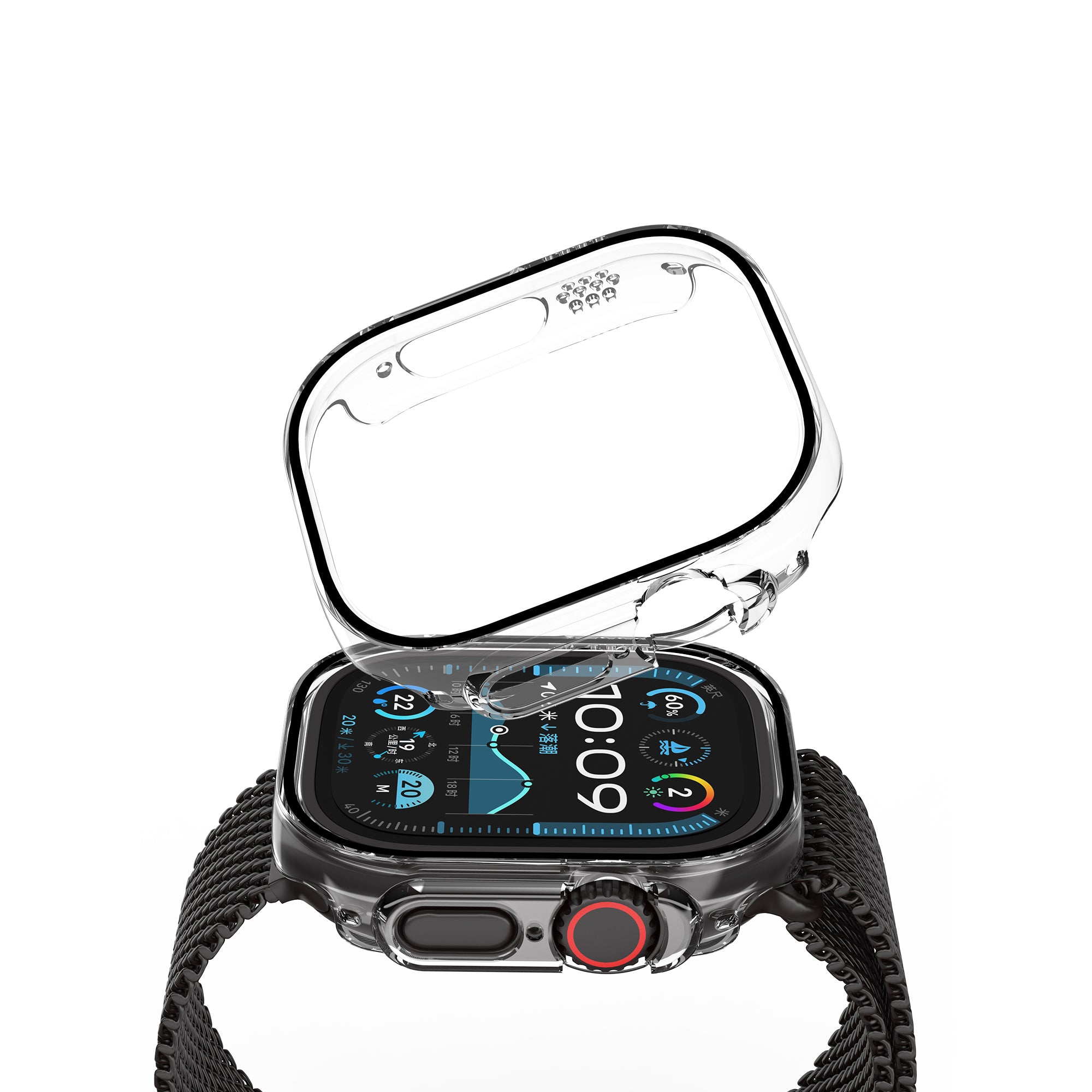 Watch Ultra 49mm Wiwu JD-108 Kasa Koruyucu + HD Ekran Koruyucu Film