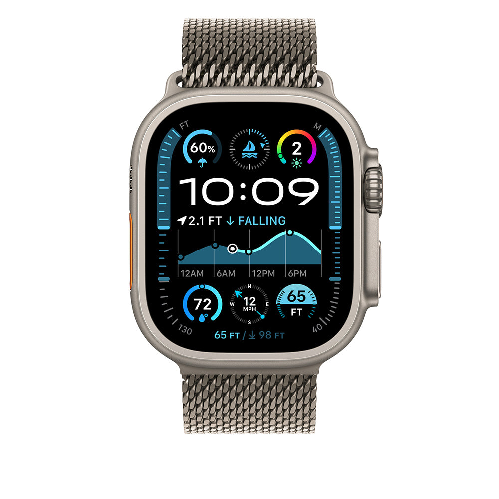 Watch Ultra 49mm Zore KRD-100 Titanyum Hasır Kordon