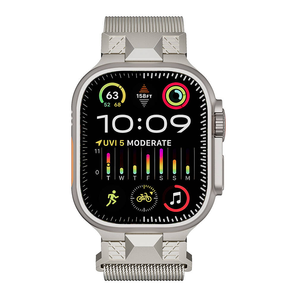 Watch Ultra 49mm Zore KRD-107 Metal Hasır Kordon