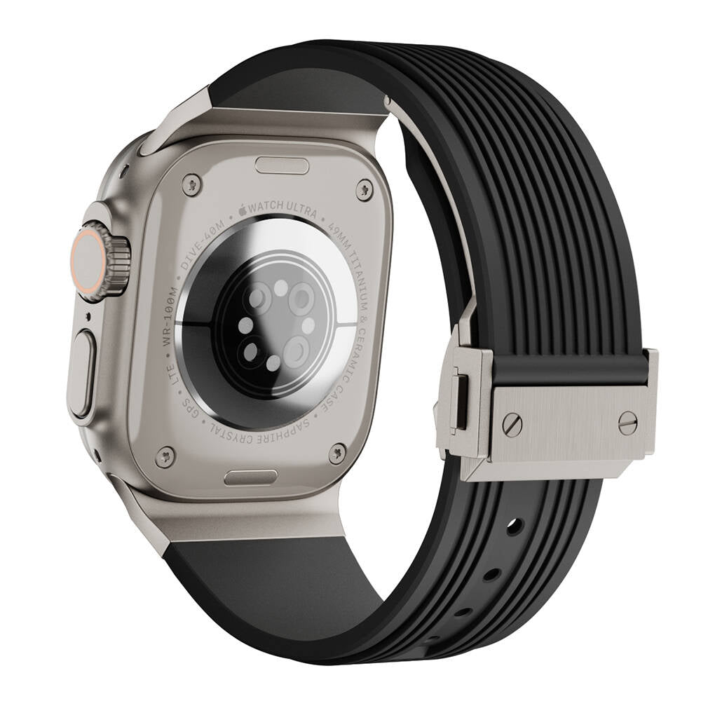 Watch Ultra 49mm Zore KRD-113 Spor Görünümlü Silikon Kordon
