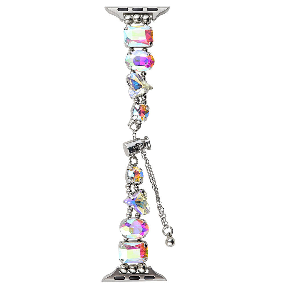 Watch Ultra 49mm Zore KRD-115 Renkli Taş Tasarımlı Kordon