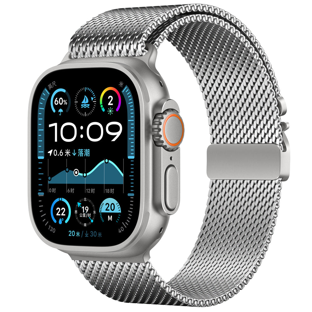 Watch Ultra 49mm Zore KRD-121 Metal Hasır Kordon