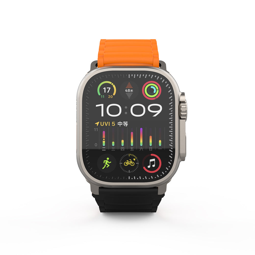 Watch Ultra 49mm Zore KRD-122 Silikon Kordon Strap Kayış