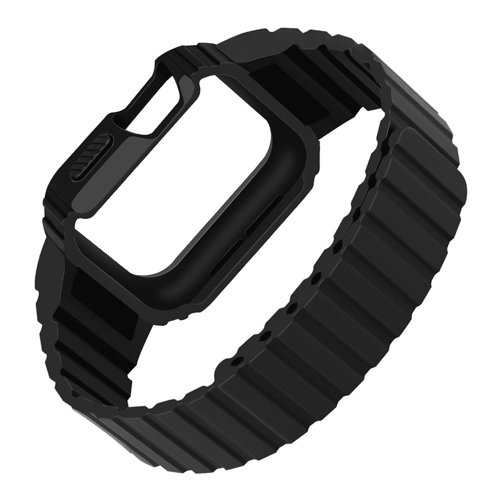 Watch Ultra 49mm Zore KRD-142 Airbag Tasarımlı Kasa Koruyuculu Silikon Kordon