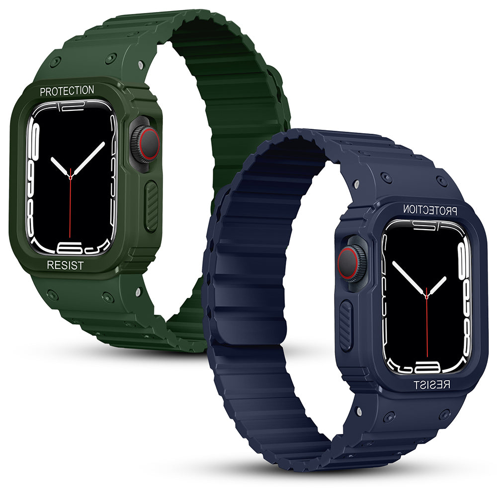 Watch Ultra 49mm Zore KRD-142 Airbag Tasarımlı Kasa Koruyuculu Silikon Kordon