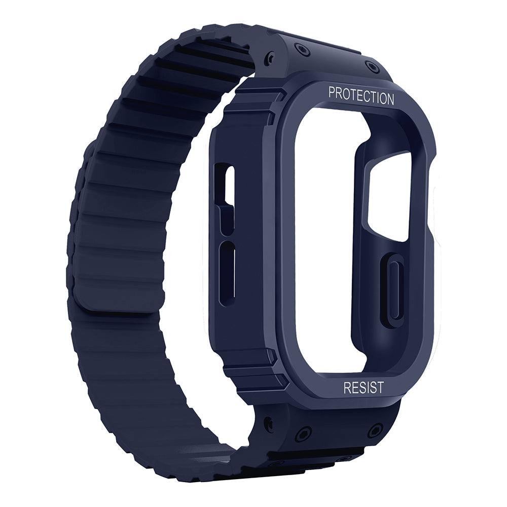 Watch Ultra 49mm Zore KRD-142 Airbag Tasarımlı Kasa Koruyuculu Silikon Kordon