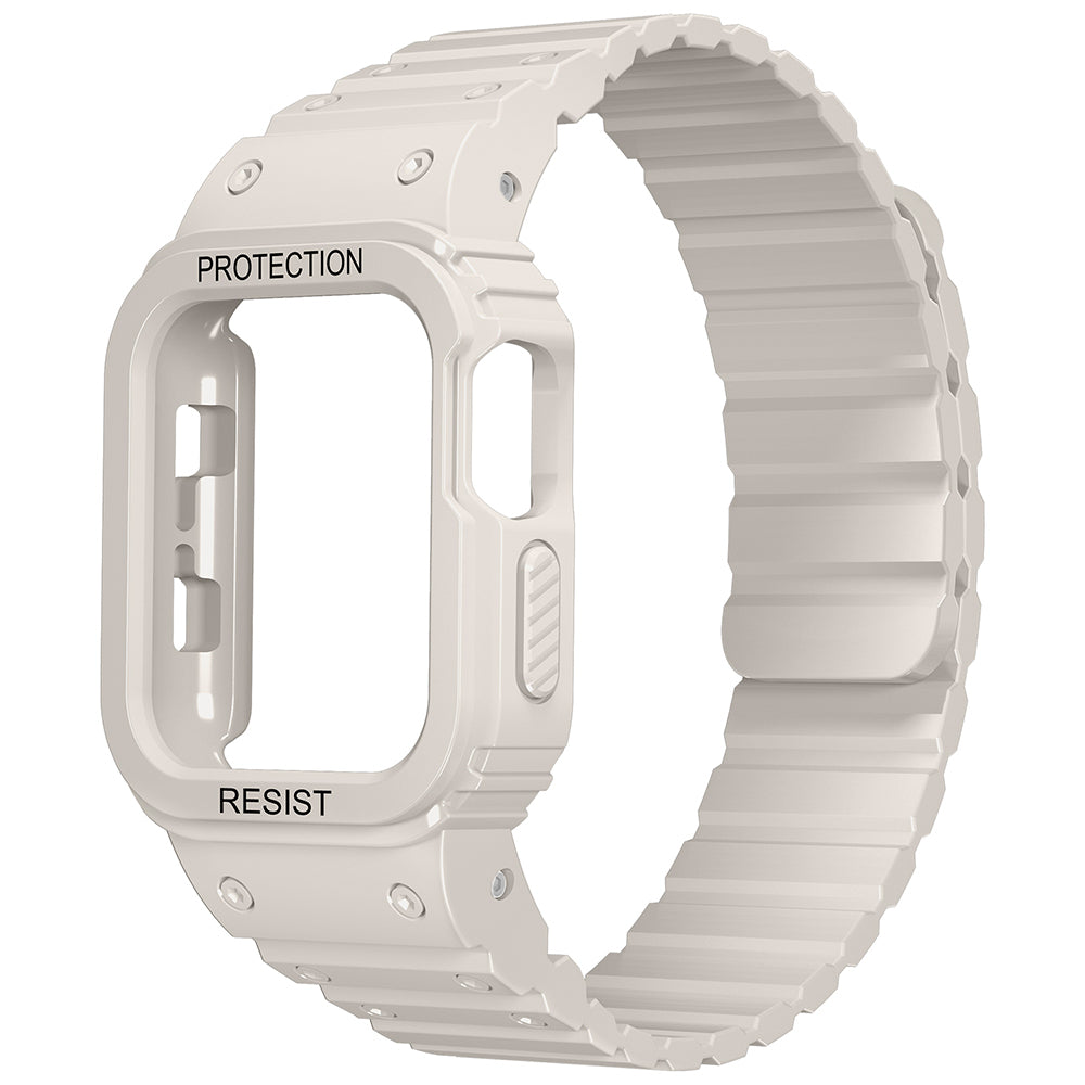 Watch Ultra 49mm Zore KRD-142 Airbag Tasarımlı Kasa Koruyuculu Silikon Kordon