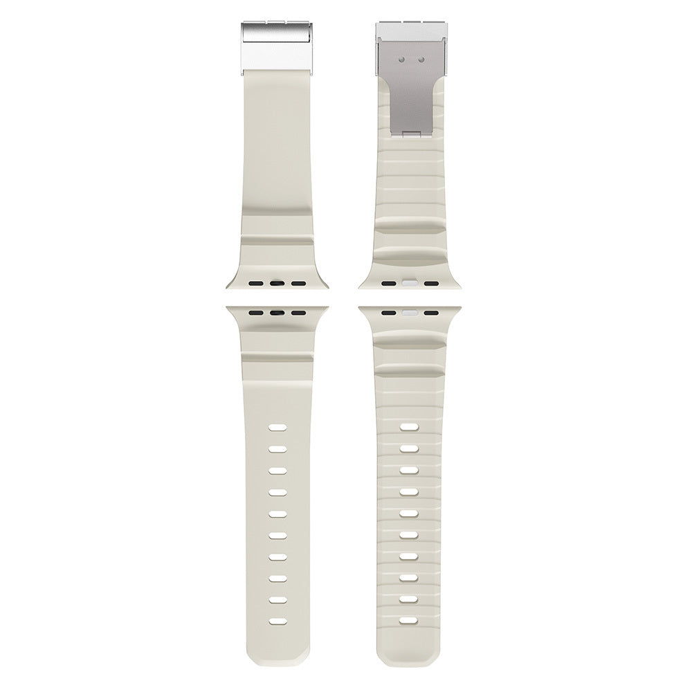 Watch Ultra 49mm Zore KRD-145 Metal Tokalı Silikon Kordon