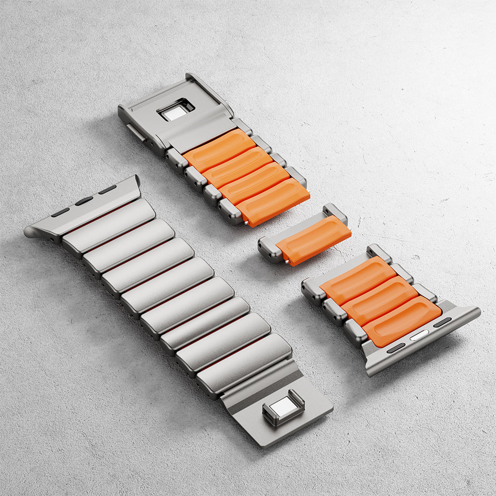 Watch Ultra 49mm Zore KRD-149 Titanyum Silikon Kordon