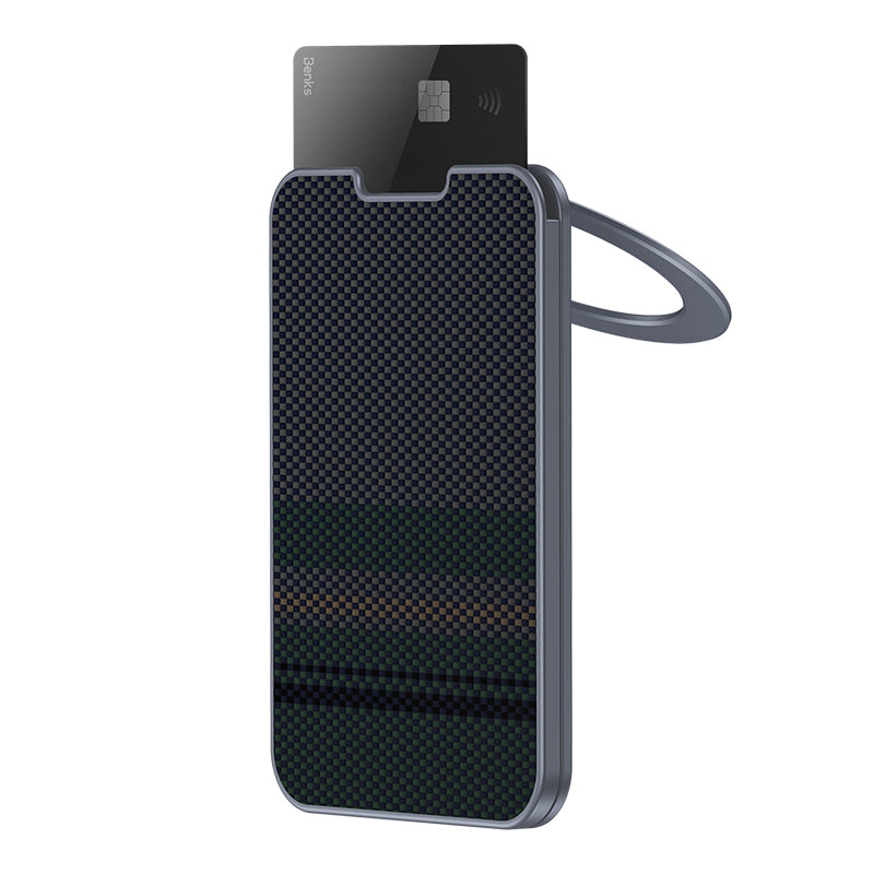 Benks ArmorGo 600D Aramid Fiber Magnetik Standlı Kartlık