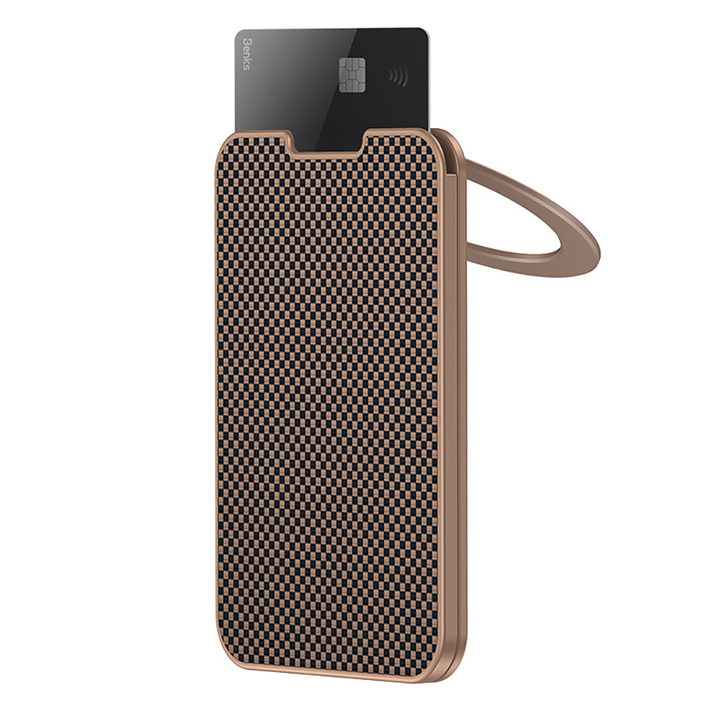 Benks ArmorGo 600D Aramid Fiber Magnetik Standlı Kartlık