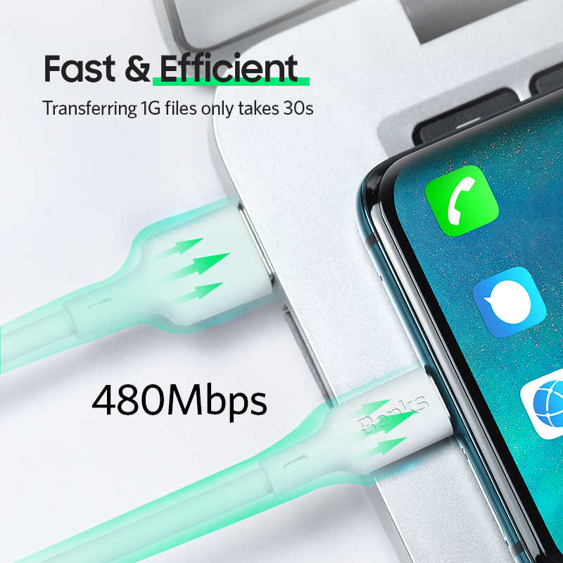 Benks D35 Type-C Fast Charging Usb Kablo 1.2M