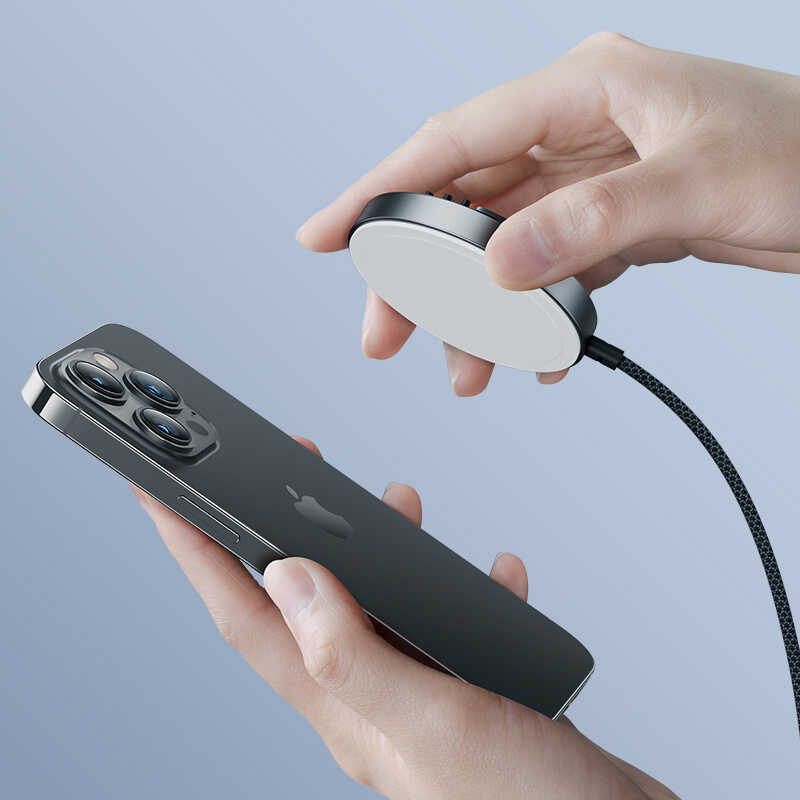 Benks MFM01 MFI Sertifikalı Standlı 15W Hızlı Şarj Özellikli M-safe PD Wireless Şarj Aleti