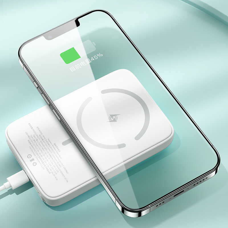 Benks MP06 15W M-safe Magnetik Slim Powerbank 10000 Mah iPhone 12-13-14 Serisi