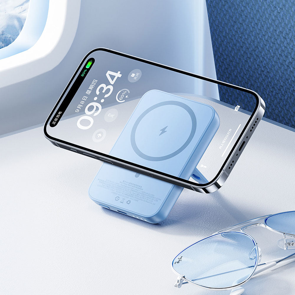 Benks MP09 M-safe Magnetik Standlı İnce Tasarımlı Powerbank 6000mAh