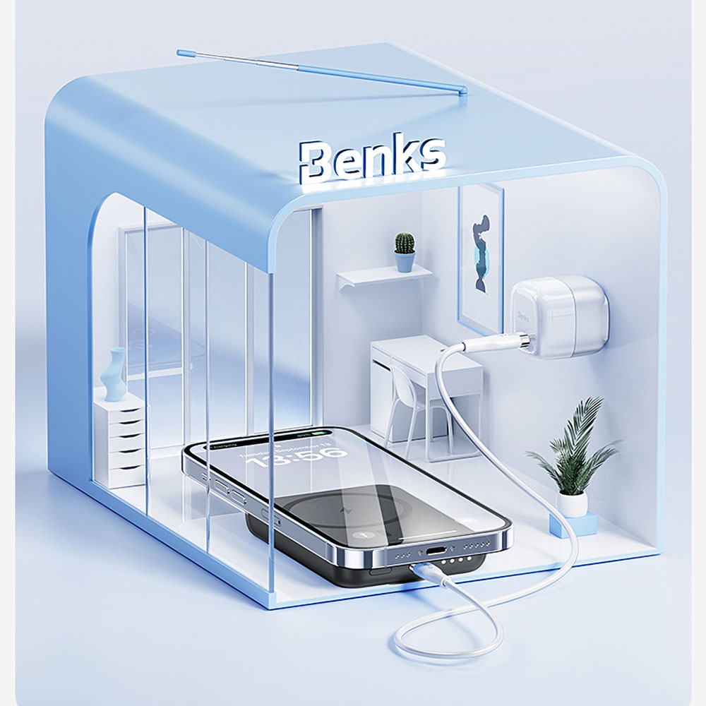 Benks MP09 M-safe Magnetik Standlı İnce Tasarımlı Powerbank 6000mAh