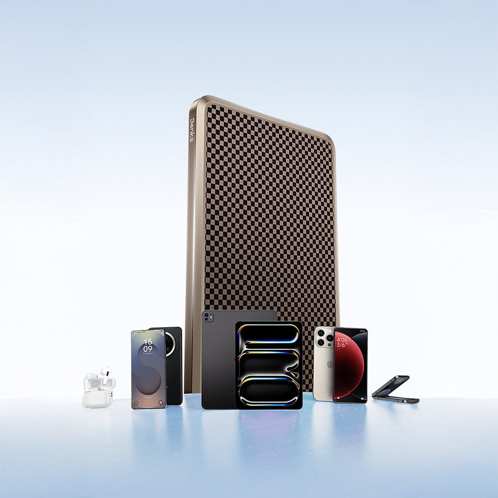 Benks MP15 ArmorGo M-safe Şarj Özellikli Ultra İnce ArmorTint Serisi Aramid Fiber Powerbank 15W 5000mAh
