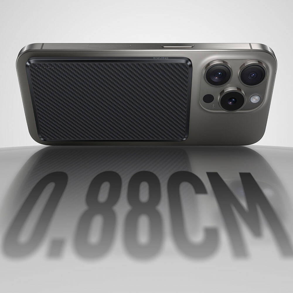 Benks MP15 ArmorGo M-safe Şarj Özellikli Ultra İnce 600D Aramid Fiber Powerbank 15W 5000mAh