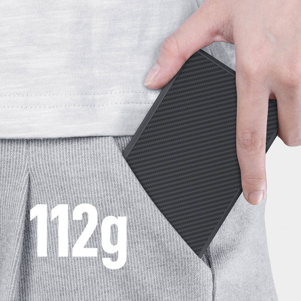 Benks MP15 ArmorGo M-safe Şarj Özellikli Ultra İnce 600D Aramid Fiber Powerbank 15W 5000mAh