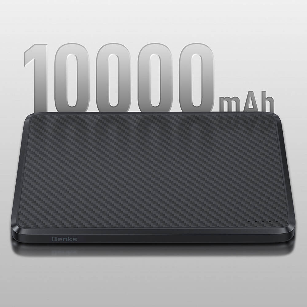 Benks MP16 ArmorGo M-safe Şarj Özellikli 600D Aramid Fiber Powerbank 15W 10000mAh