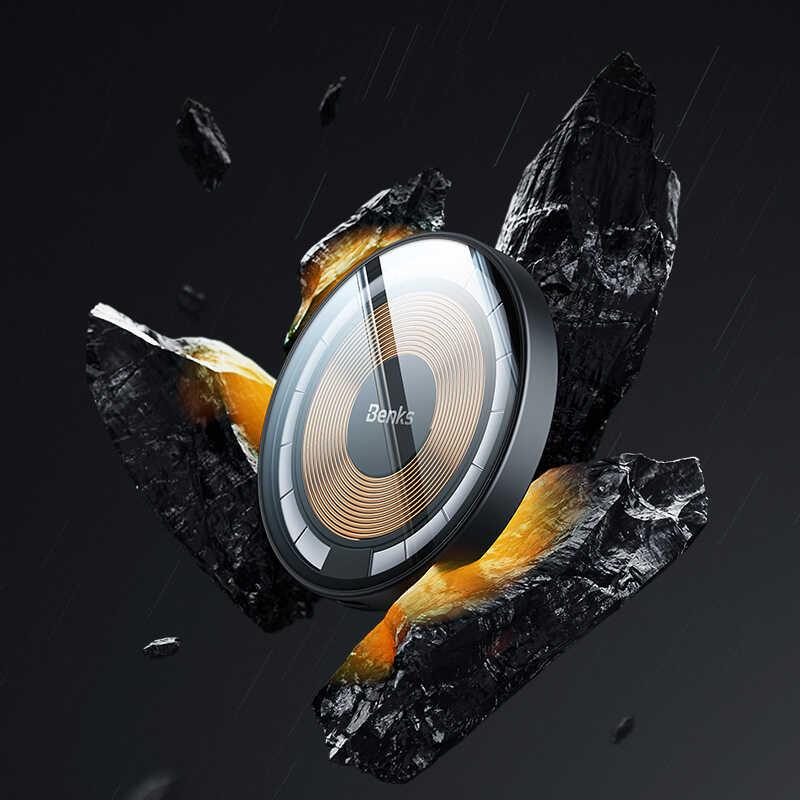 Benks W09 Şeffaf Görünümlü M-safe Wireless Şarj Aleti