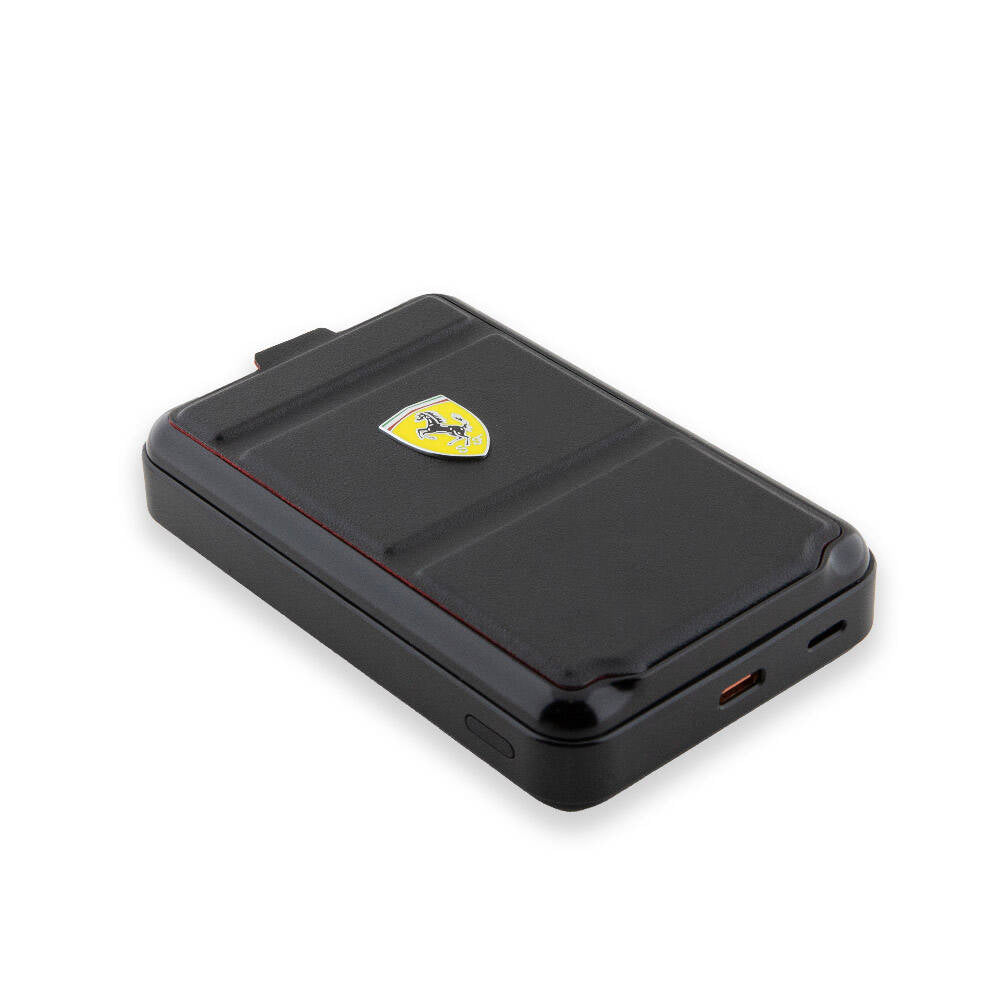 Ferrari 973WP Orijinal Lisanslı M-safe Şarj Özellikli Standlı Metal Logolu Powerbank 10.000mAh