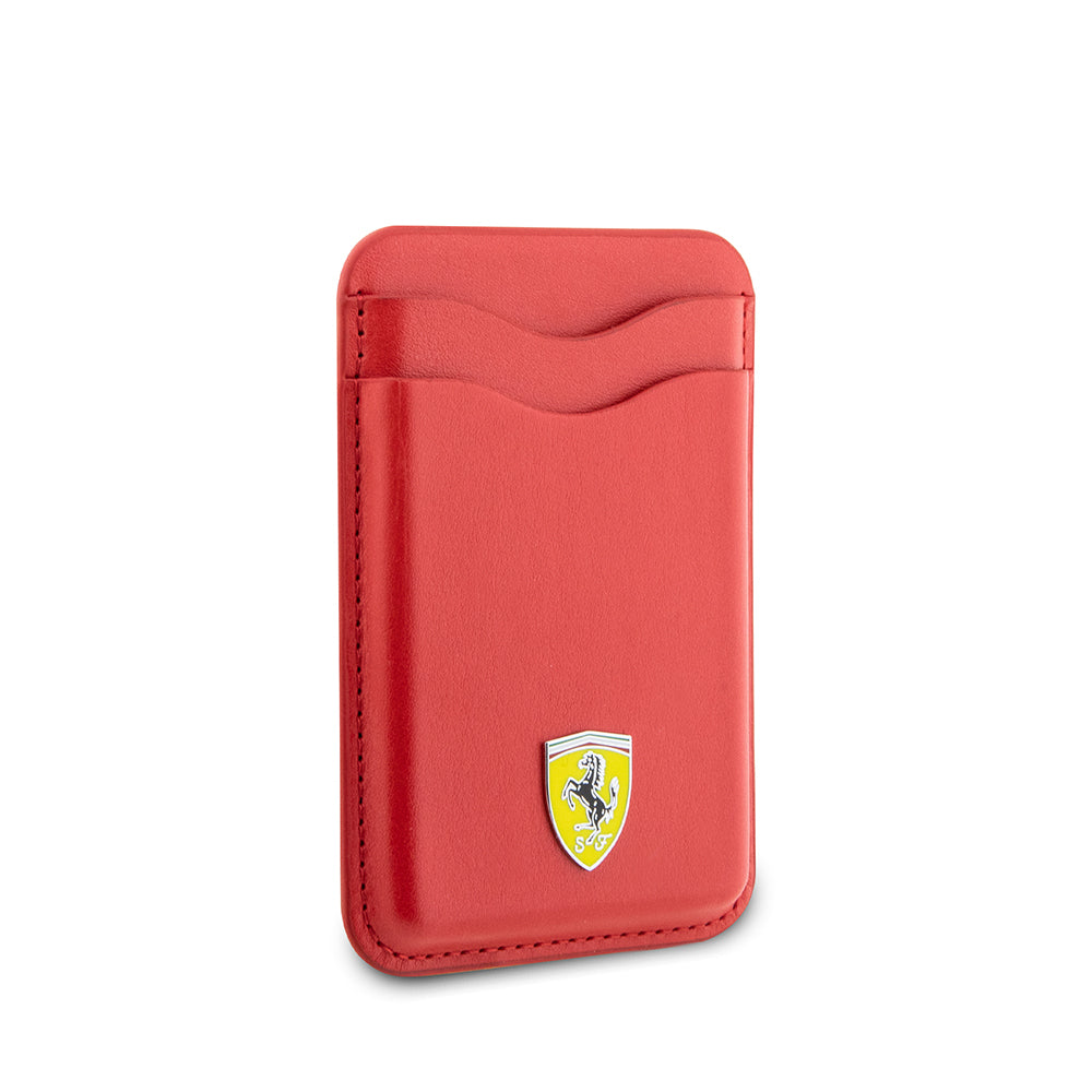 Ferrari Orijinal Lisanslı Magnetik Metal Logolu PU Deri Kartlık