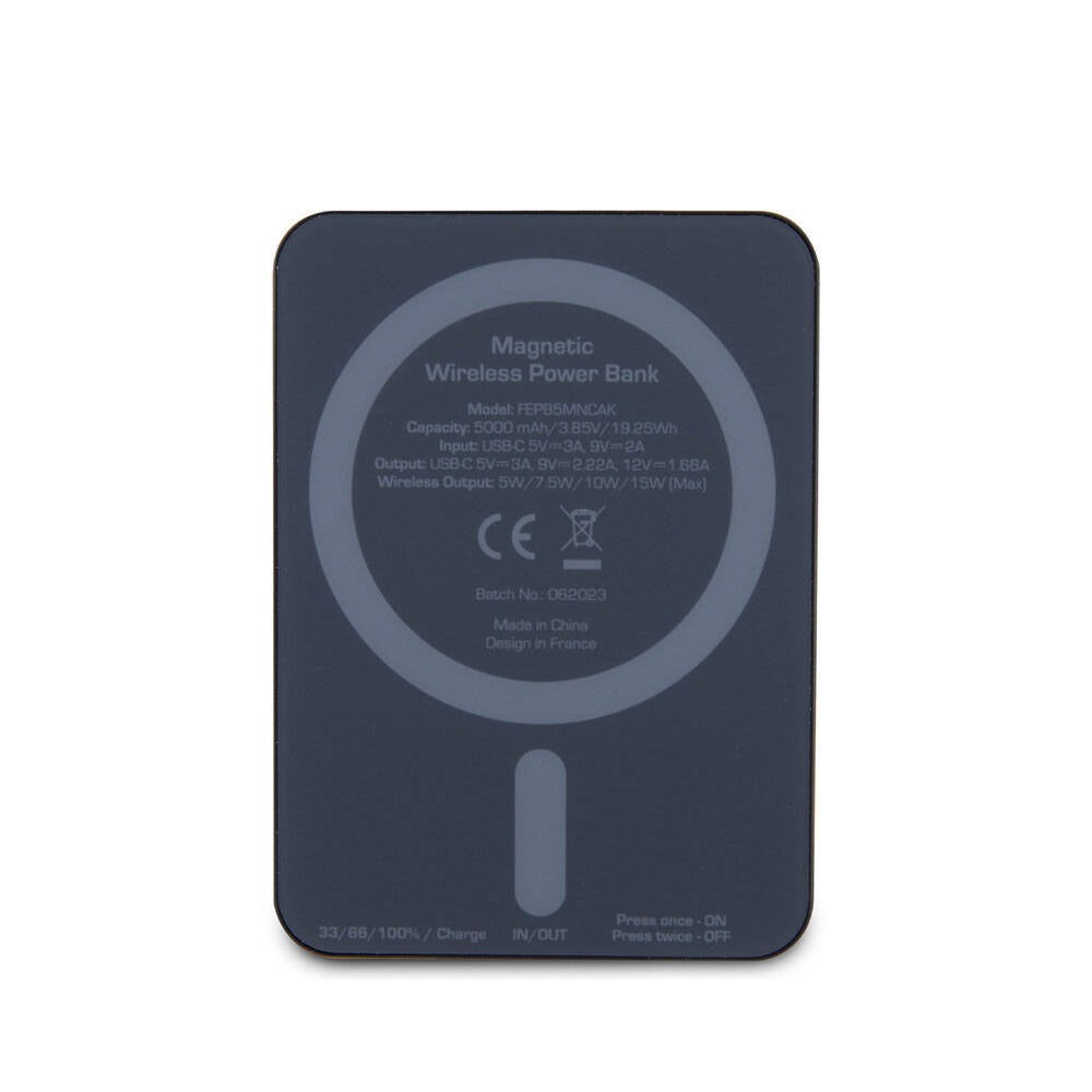 Ferrari Led Işıklı Göstergeli M-safe Magnetik Orijinal Lisanslı Powerbank 5000 Mah