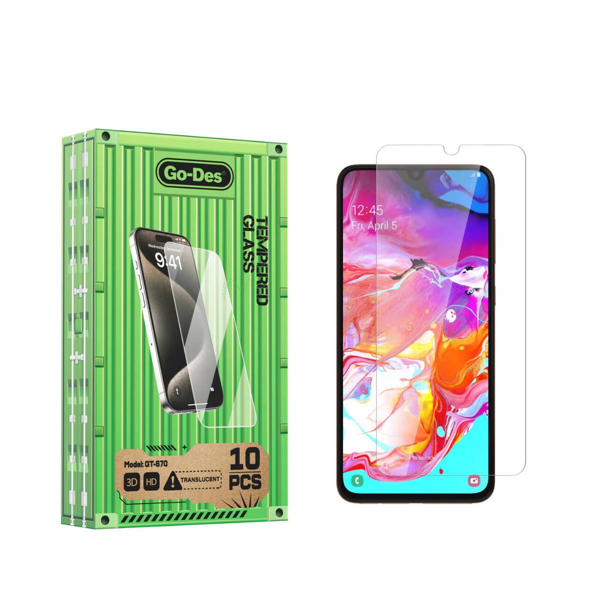 Galaxy A04S Go Des Parmak İzi Bırakmayan 9H Oleofobik Bom Glass Ekran Koruyucu