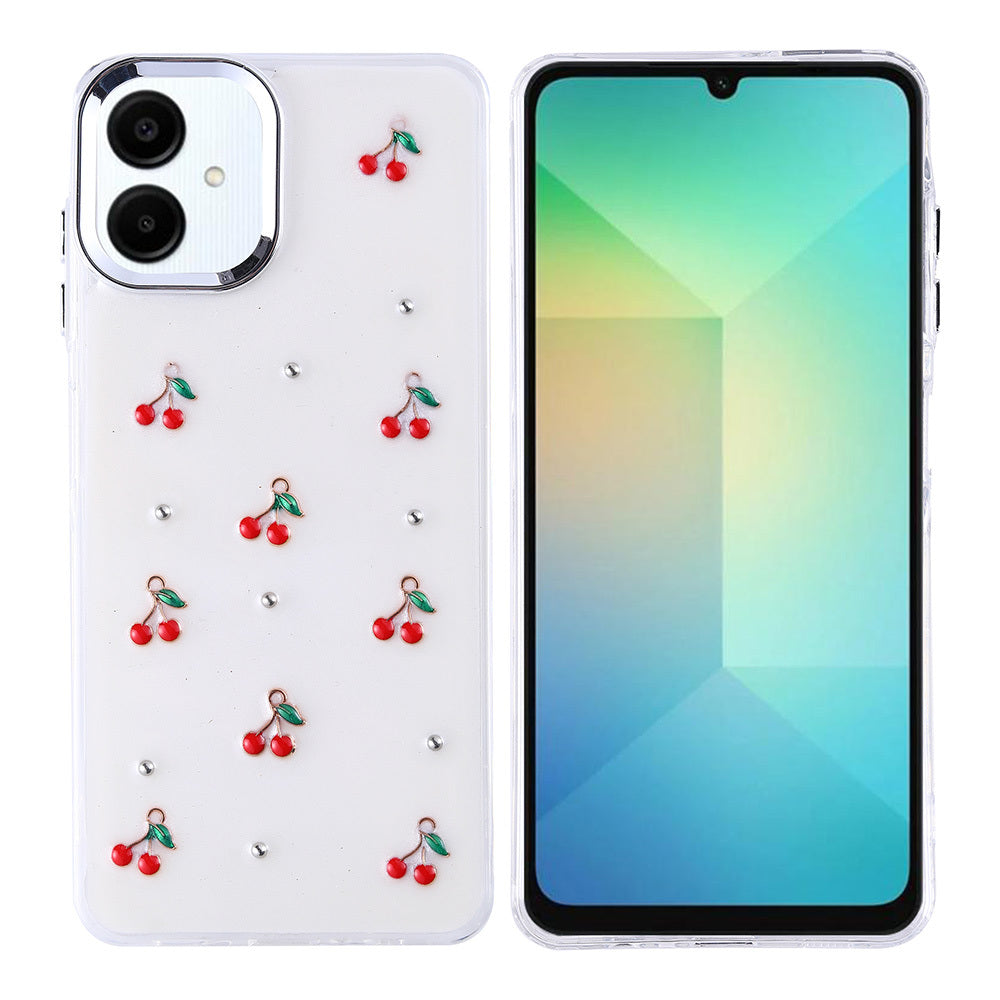 Galaxy A06 Kılıf Airbag Tasarımlı Simli Şeffaf Zore Kutup Kılıf