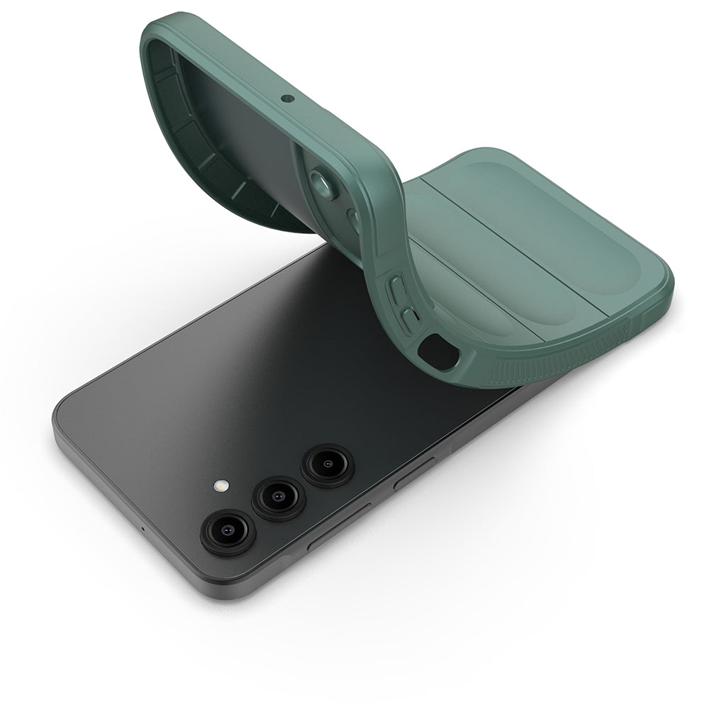 Galaxy A17 Kılıf Esnek TPU Oyuklu Arka Yüzey Tasarımlı Zore Etnik Silikon Kılıf