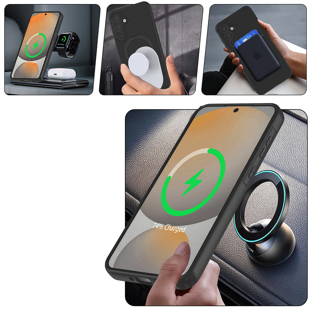 Galaxy A17 Kılıf M-safe Şarj Özellikli Standlı Zore Samara Kılıf