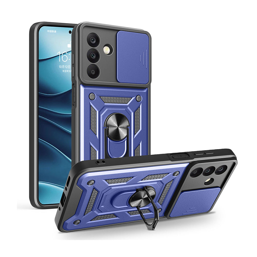 Galaxy A17 Kılıf Magnetik Standlı Kamera Korumalı Zore Sürgülü Vega Kılıf