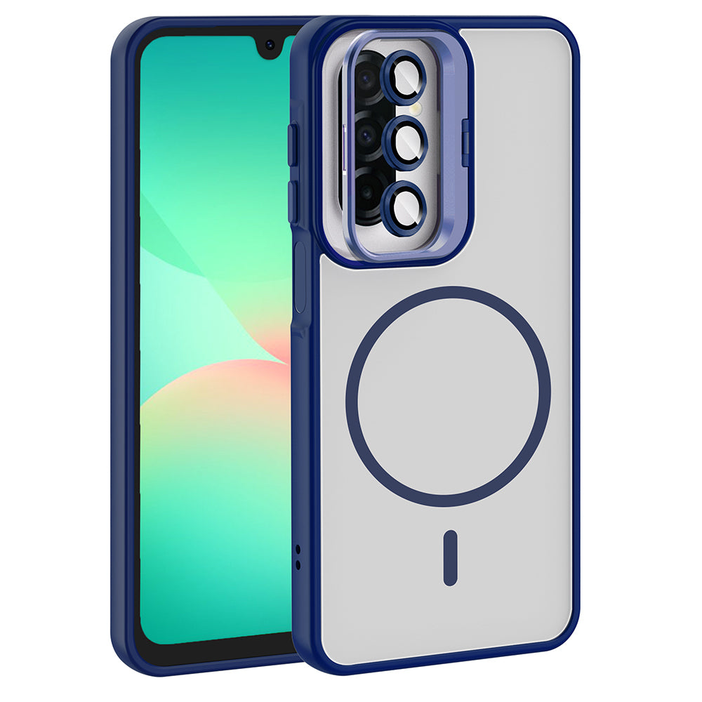 Galaxy A17 Kılıf Standlı ve Kamera Lens Hediyeli Zore Etro Kılıf