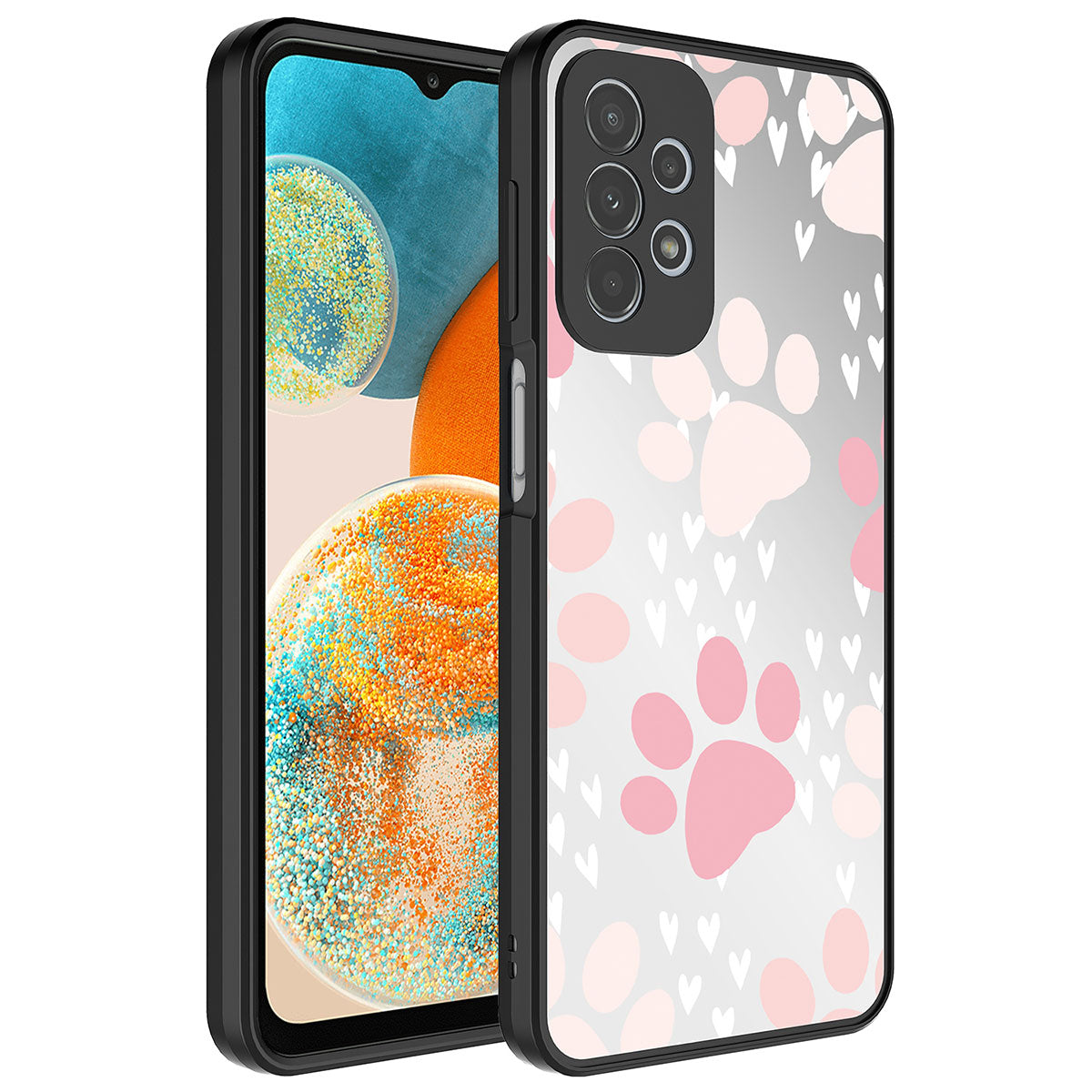 Galaxy A23 Kılıf Aynalı Desenli Kamera Korumalı Parlak Zore Mirror Kılıf
