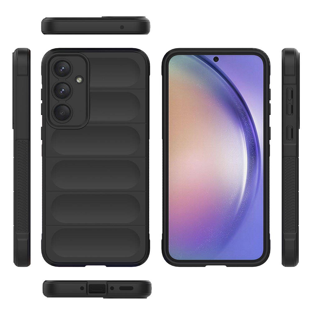 Galaxy A35 Kılıf Esnek TPU Oyuklu Arka Yüzey Tasarımlı Zore Etnik Silikon Kılıf