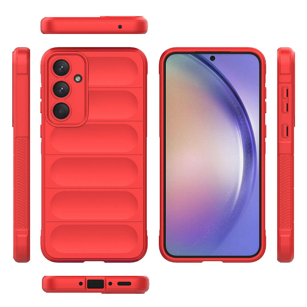 Galaxy A35 Kılıf Esnek TPU Oyuklu Arka Yüzey Tasarımlı Zore Etnik Silikon Kılıf
