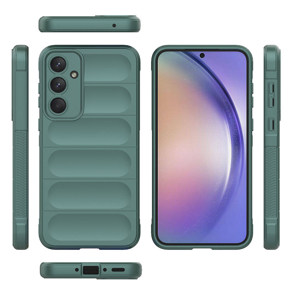 Galaxy A35 Kılıf Esnek TPU Oyuklu Arka Yüzey Tasarımlı Zore Etnik Silikon Kılıf
