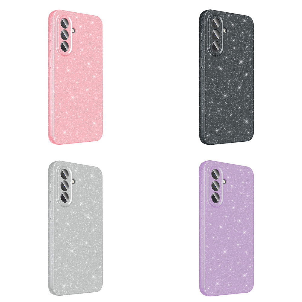 Galaxy A36 Kılıf Kamera Korumalı Simli Lüks Zore Koton Kılıf