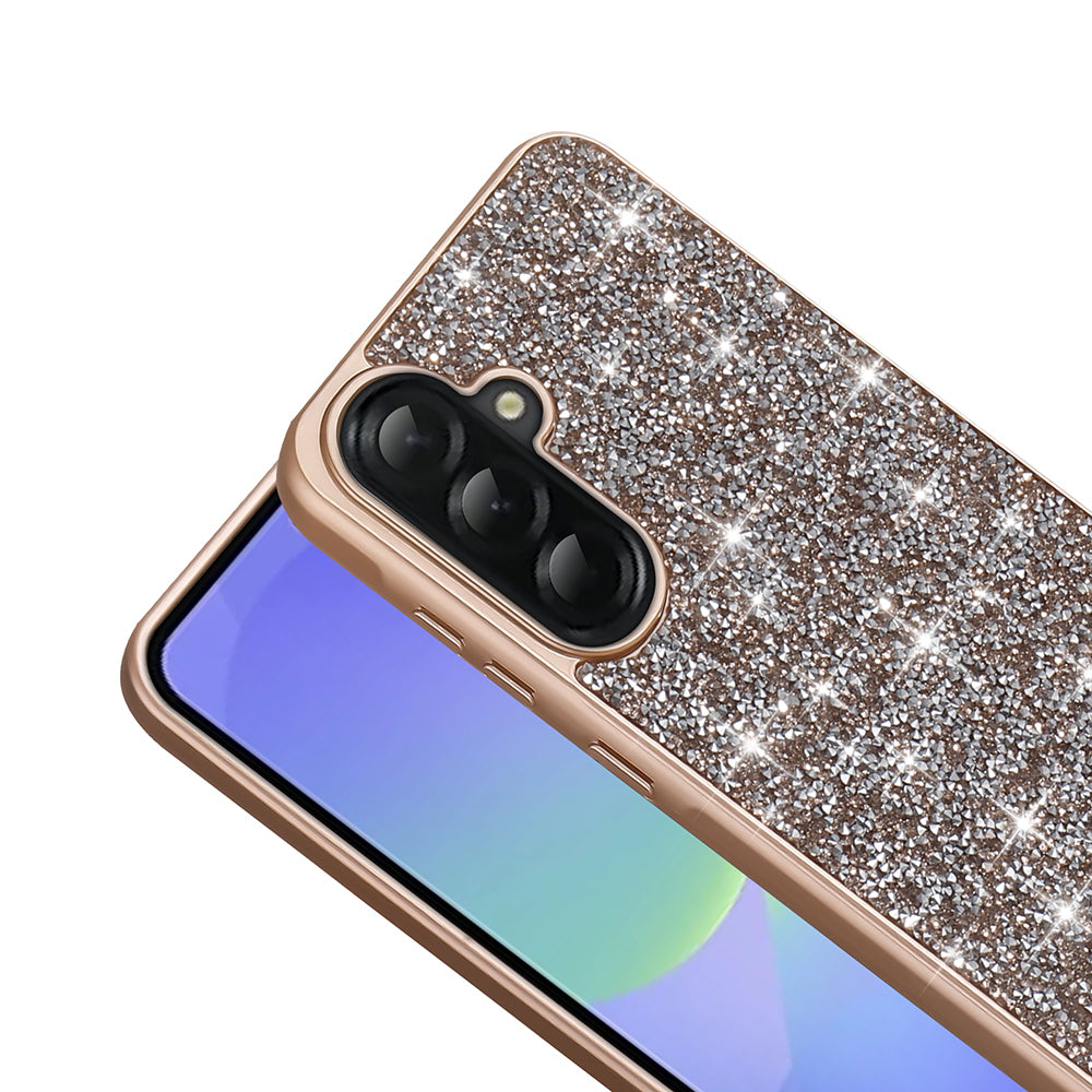 Galaxy A36 Kılıf Parlak Taşlı Tasarım Zore Pırlanta Kılıf